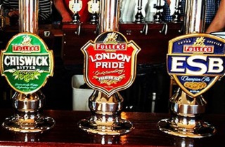 Fullers beers on tap